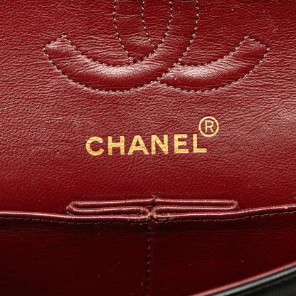 Chanel Classic Double Flap Small – Pelle di agnello nera – Serie 1 (1989–1991)