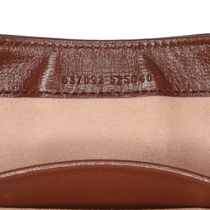 Gucci – Jackie 1961 Mini in tela GG Supreme con finiture in pelle – Marrone – 13 x 19 x 3 cm