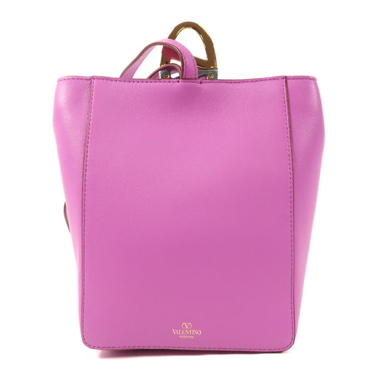 Valentino Garavani VLogo Signature Small Shopping Bag – Vitello Liscio Viola Orchidea – 14 cm