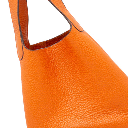Hermès – Picotin Lock 18 in pelle di vitello arancione – 2004