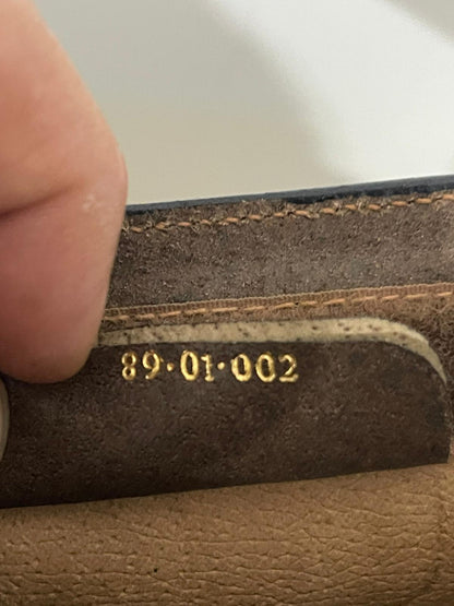 Gucci Clutch Vintage Monogram Canvas con Finiture in Pelle – Brown/Beige