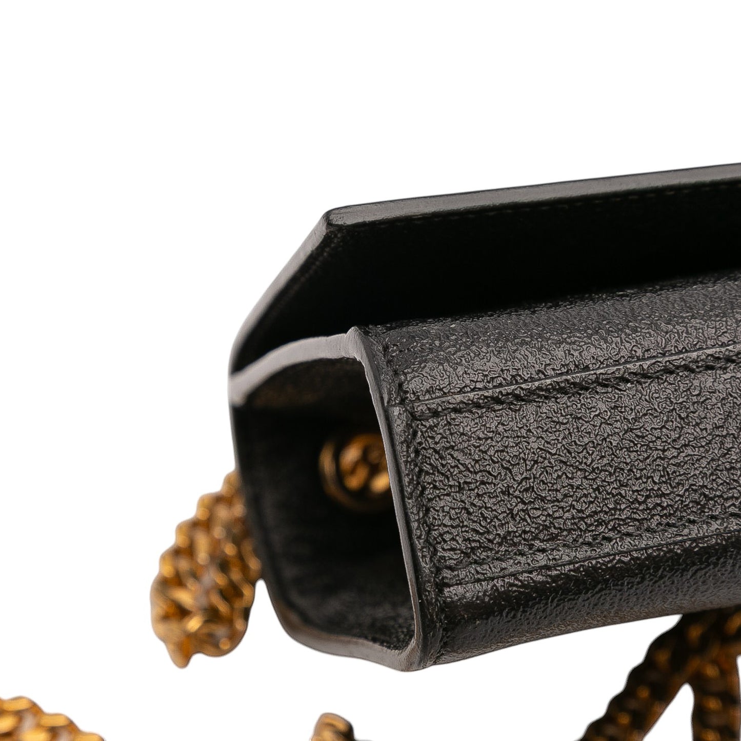 Saint Laurent Kate – Pelle nera con catena dorata (2016)