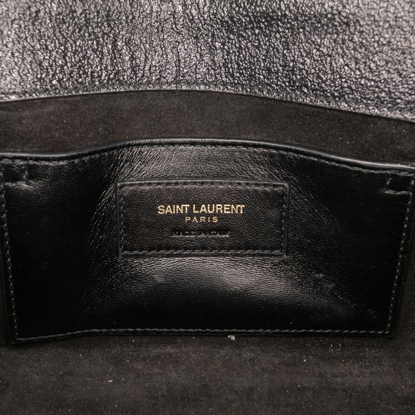 Saint Laurent Kate – Pelle nera con catena dorata (2016)