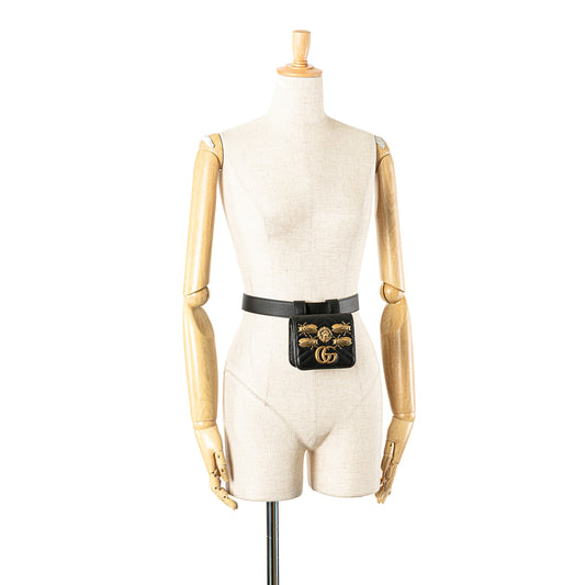 Gucci – Mini Belt Bag in pelle trapuntata con borchie – Nero – 2016/2025
