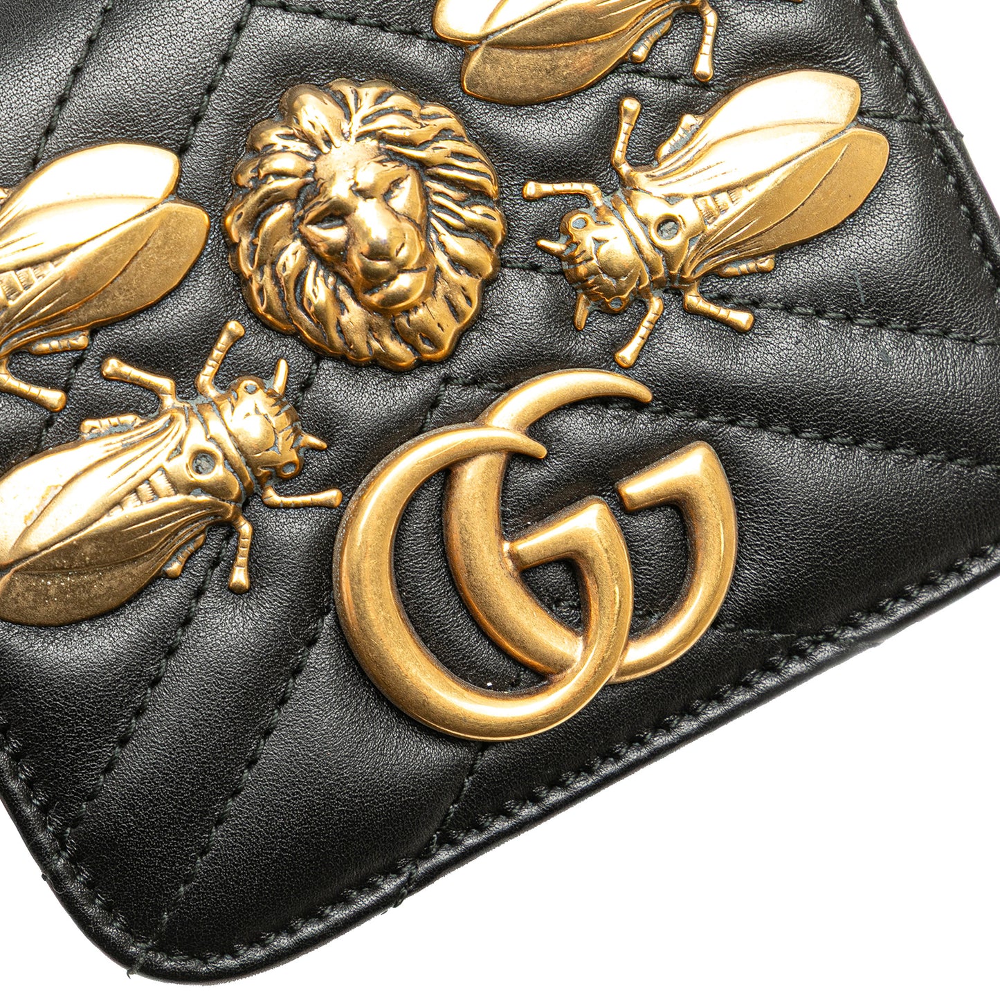 Gucci – Mini Belt Bag in pelle trapuntata con borchie – Nero – 2016/2025