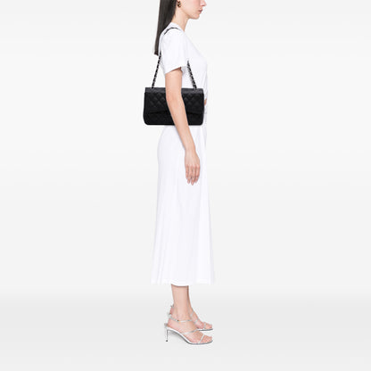 Chanel Classic Double Flap – Caviar Nero – Hardware Argento (2011)