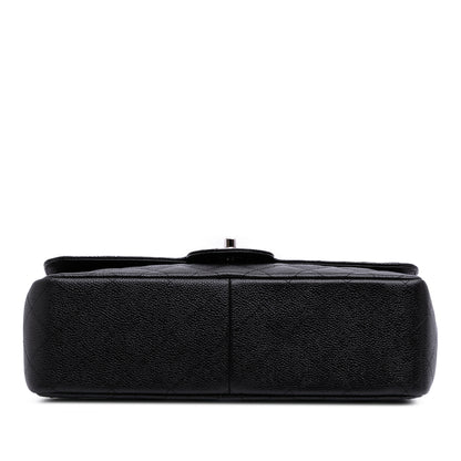 Chanel Classic Double Flap – Caviar Nero – Hardware Argento (2011)