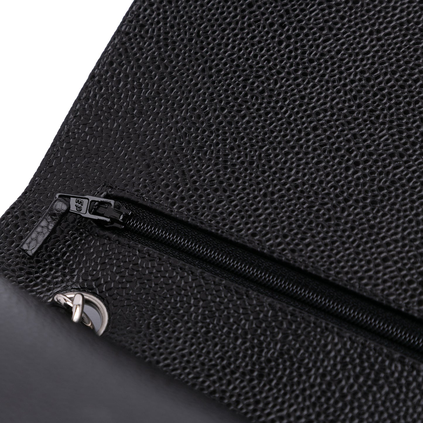 Chanel Classic Double Flap – Caviar Nero – Hardware Argento (2011)