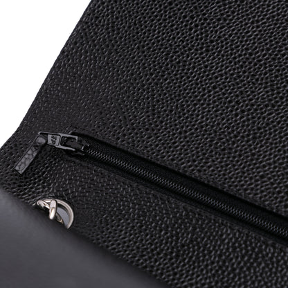 Chanel Classic Double Flap – Caviar Nero – Hardware Argento (2011)