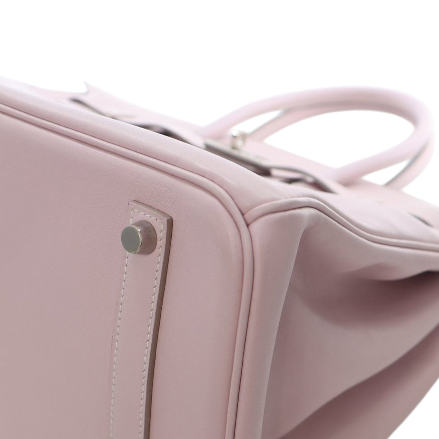 Hermès Birkin Retourne 35 in pelle Swift Rose Dragee (2009) – Size 35