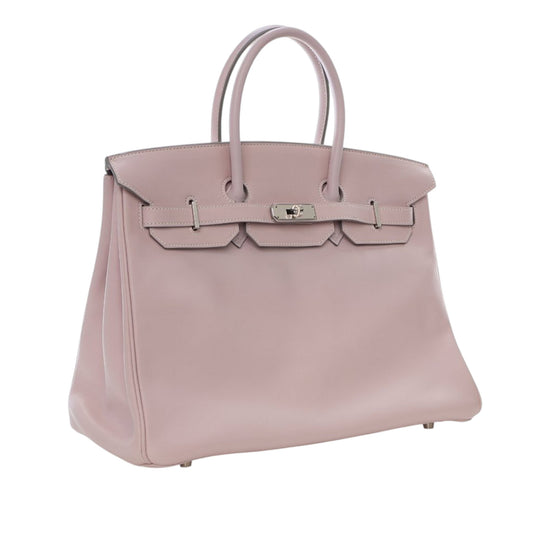 Hermès Birkin Retourne 35 in pelle Swift Rose Dragee (2009) – Size 35