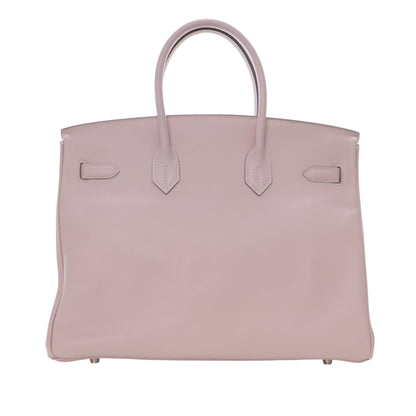 Hermès Birkin Retourne 35 in pelle Swift Rose Dragee (2009) – Size 35
