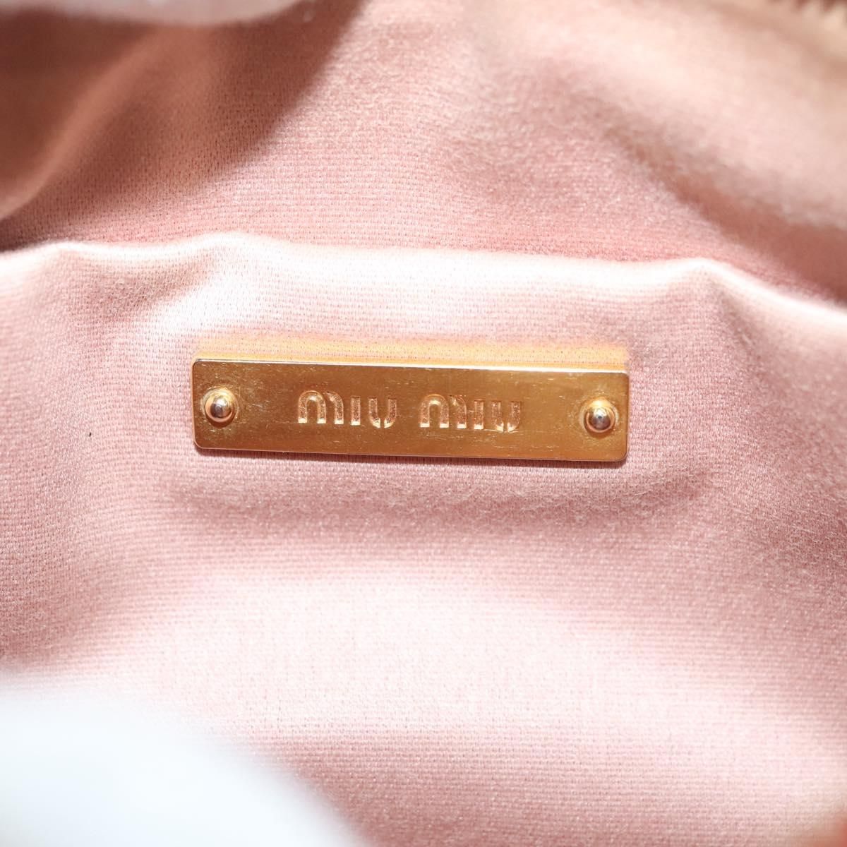 Miu Miu – Pouch in Pelle Rossa con Fiocco e Dettagli Dorati