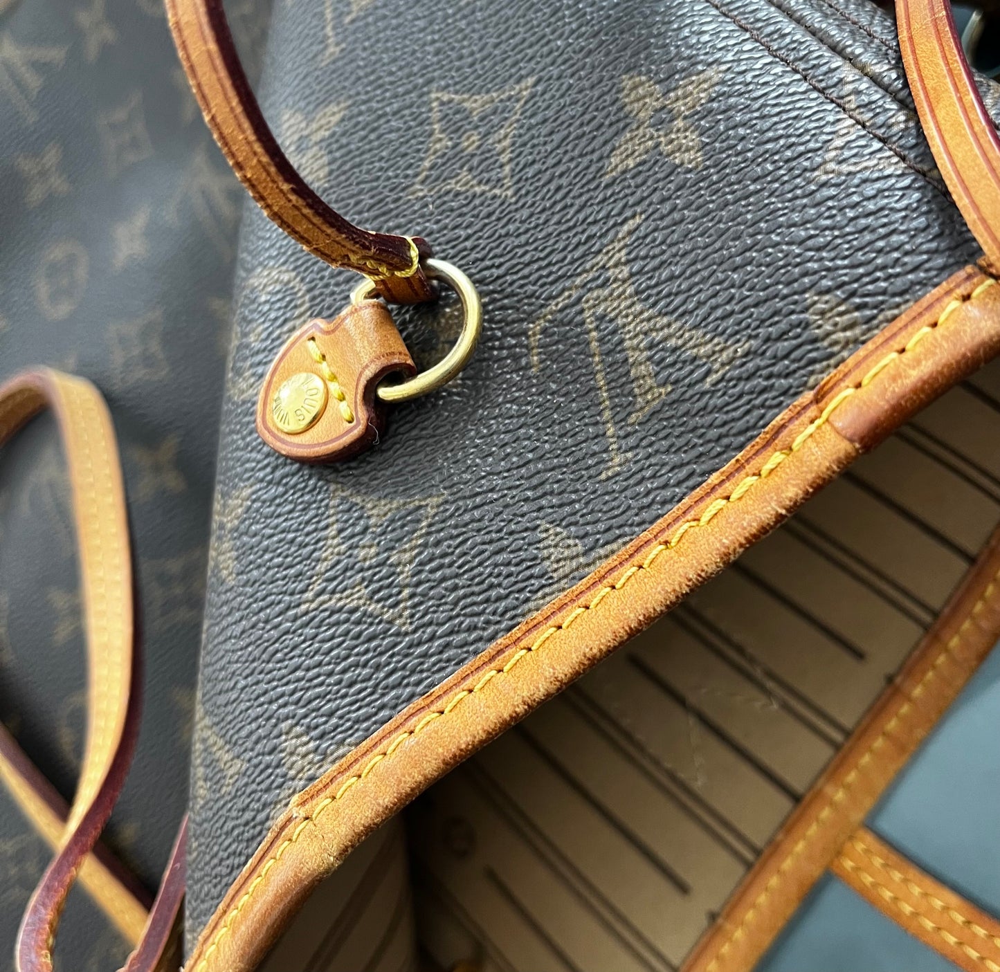 Louis Vuitton Neverfull MM Tela Monogram Marrone – Vintage