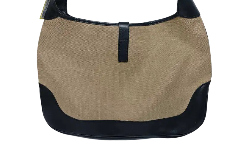 Gucci Jackie – Tela beige, hardware argento