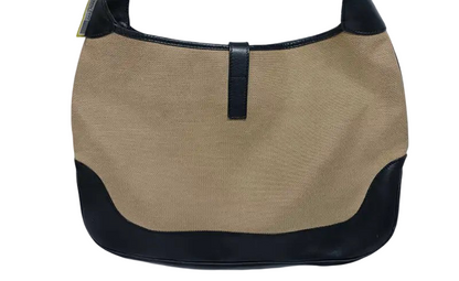 Gucci Jackie – Tela beige, hardware argento