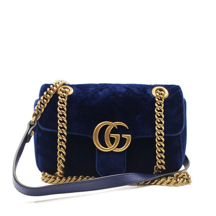 Gucci GG Marmont Flap in Velluto