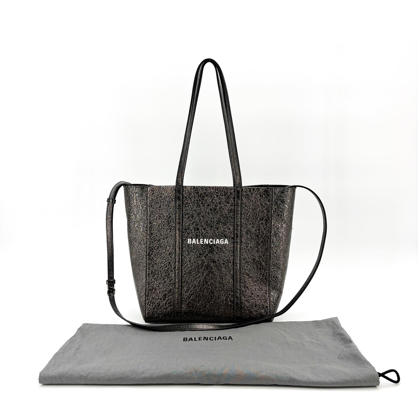 Balenciaga	Balenciaga XS Everyday Tote Bag Metallic Dark Silver	GOOD