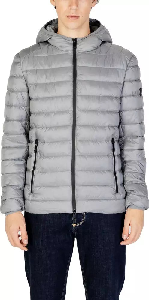 Gianni Lupo – Piumino trapuntato grigio con cappuccio – AI24