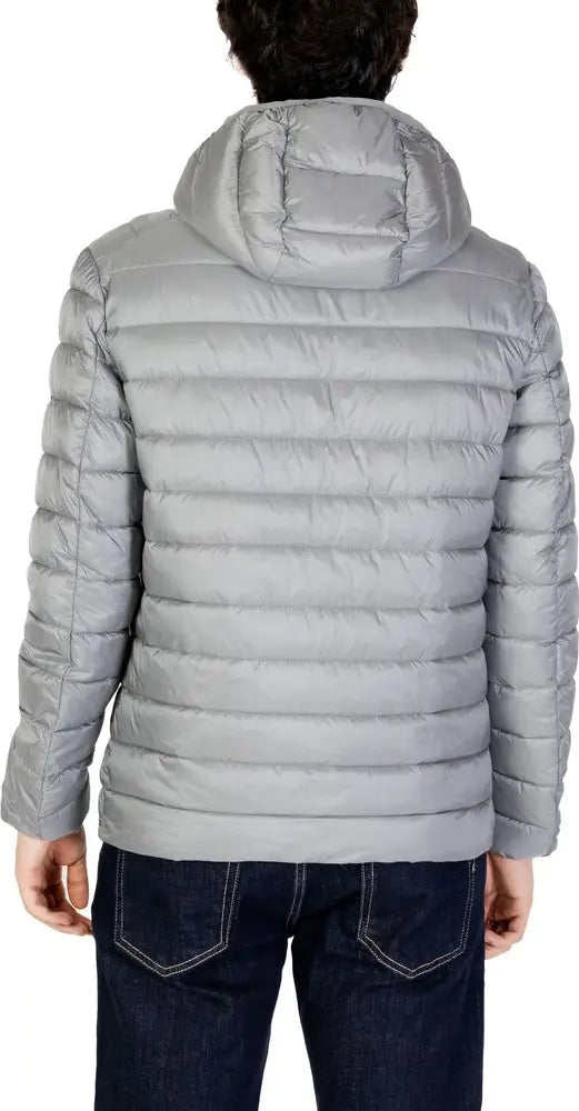 Gianni Lupo – Piumino trapuntato grigio con cappuccio – AI24