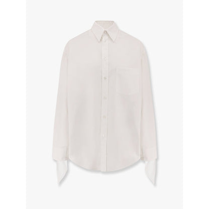 Balenciaga – Camicia Oversize in Cotone con Dettagli Annodati