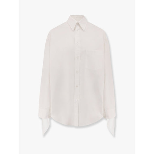 Balenciaga – Camicia Oversize in Cotone con Dettagli Annodati