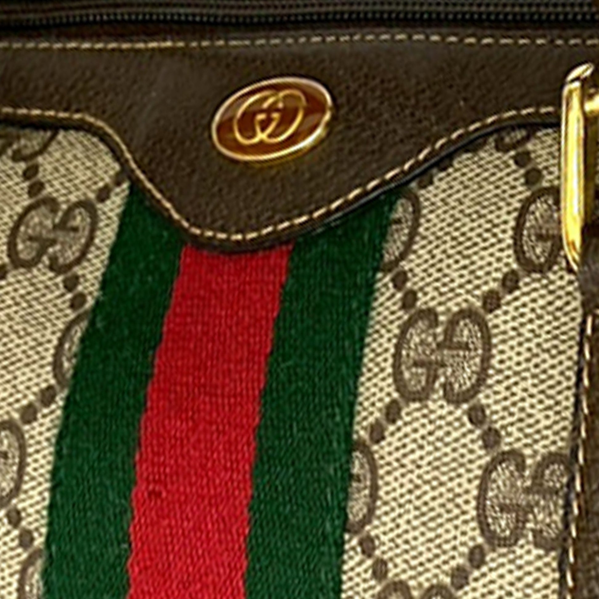 Gucci GG Supreme Web Boston – Tela GG Supreme con Fascia Web - Etoilux