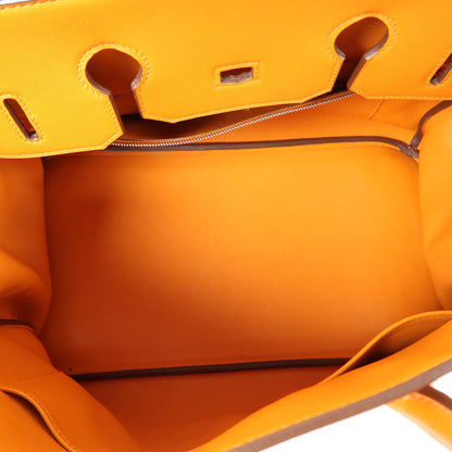 Hermès – Birkin 35 – Swift Leather Orange 93 – Palladium Hardware – Stamp N - Etoilux