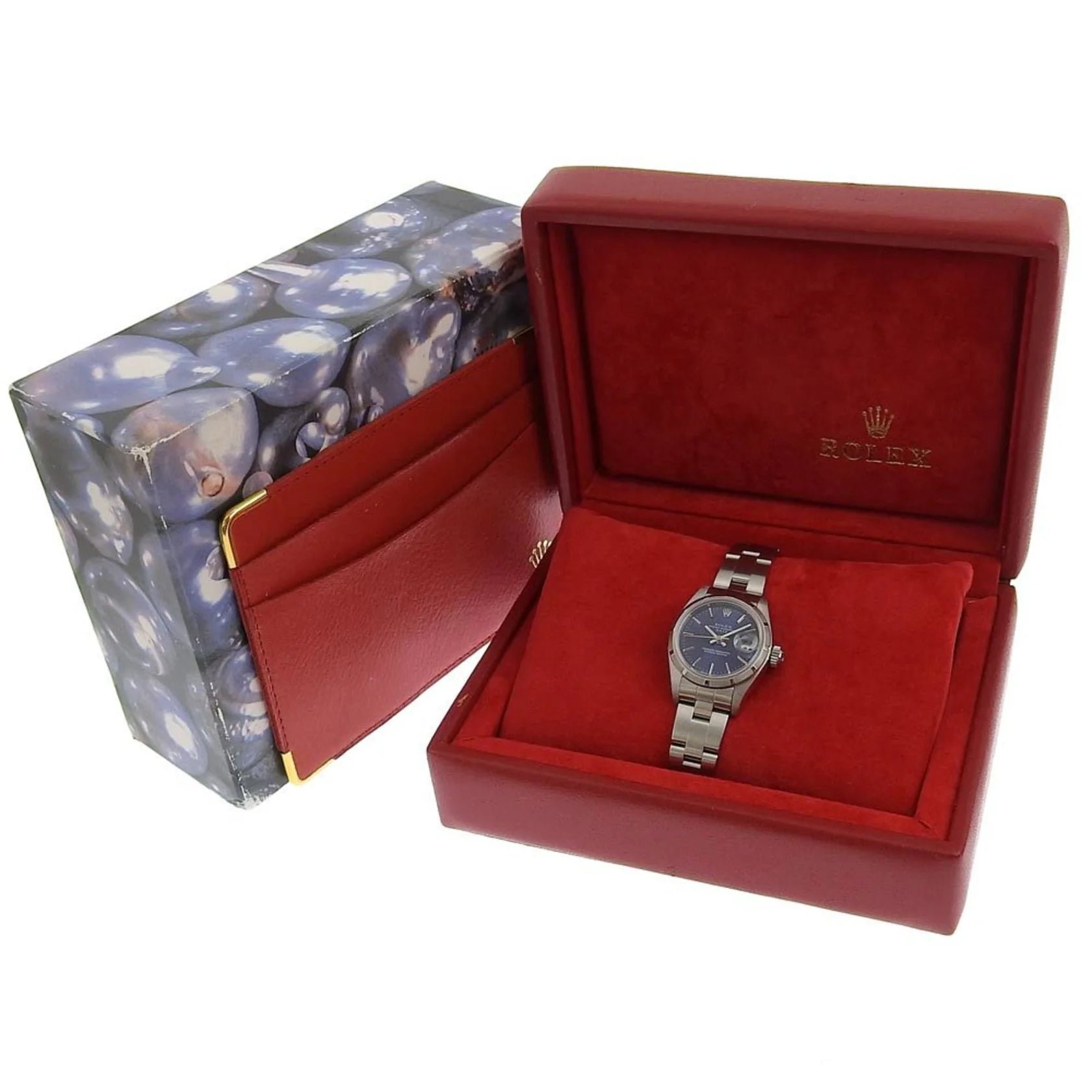 Rolex Oyster Perpetual Date Lady – Acciaio – Quadrante Blu – 26 mm - Etoilux