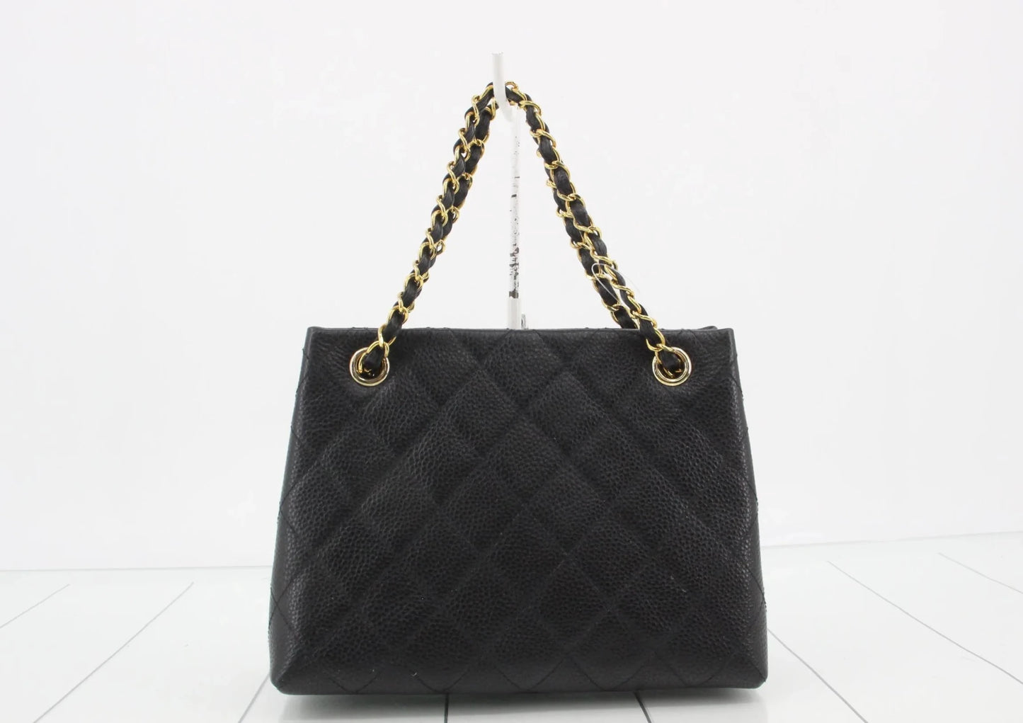 Chanel Shopping Tote – Pelle Caviar Trapuntata Nera · 24 cm - Etoilux