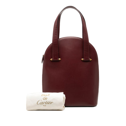 Cartier Must de Cartier Borsa a Cupola Bordeaux Vintage | Etoilux