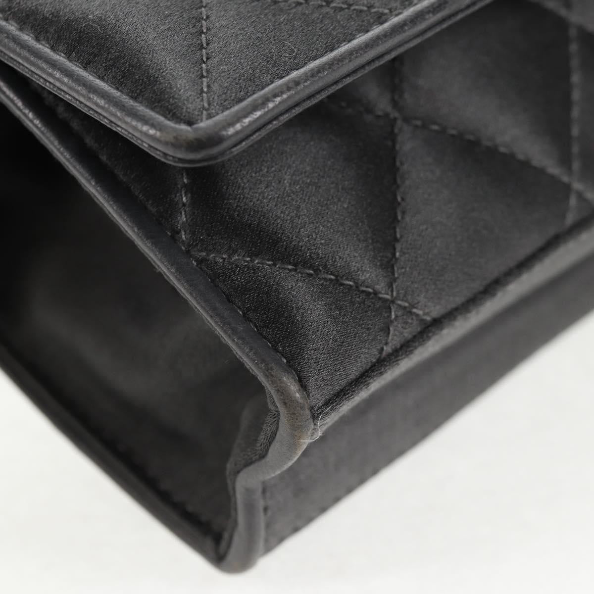 Chanel Mini Flap Bag Vintage Camellia Raso Nero – 15 cm - Etoilux