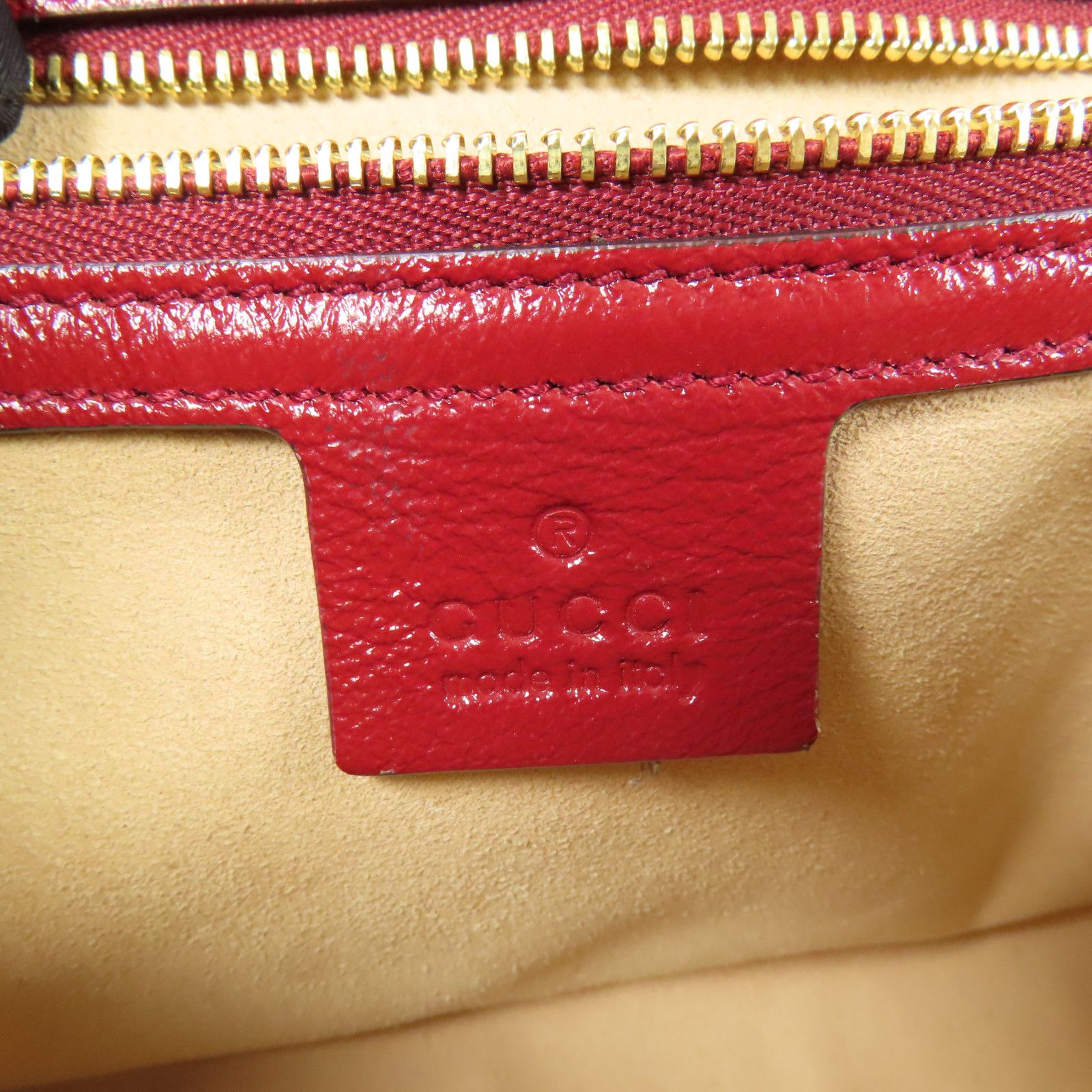Gucci GG Marmont Small Shoulder Bag – Canvas GG Beige/Rosso con Tracolla a Catena Dorata – 25 cm - Etoilux