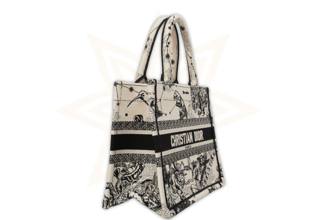 Christian Dior Book Tote “Zodiac Embroidery” – Tela Jacquard Ricamata - Etoilux