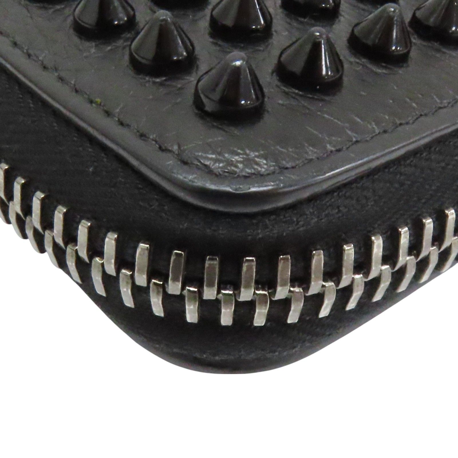 Christian Louboutin Panettone Borchie Spike Full Calfskin Nero – 19,5 cm - Etoilux