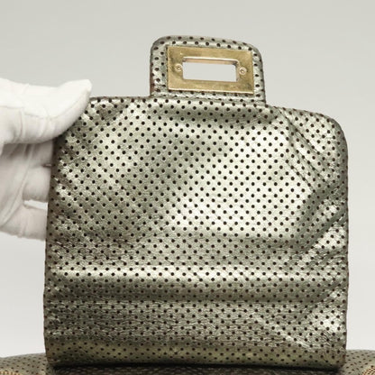 Chanel Drill Flap Bag in Pelle Traforata Metallizzata – Argento - Etoilux