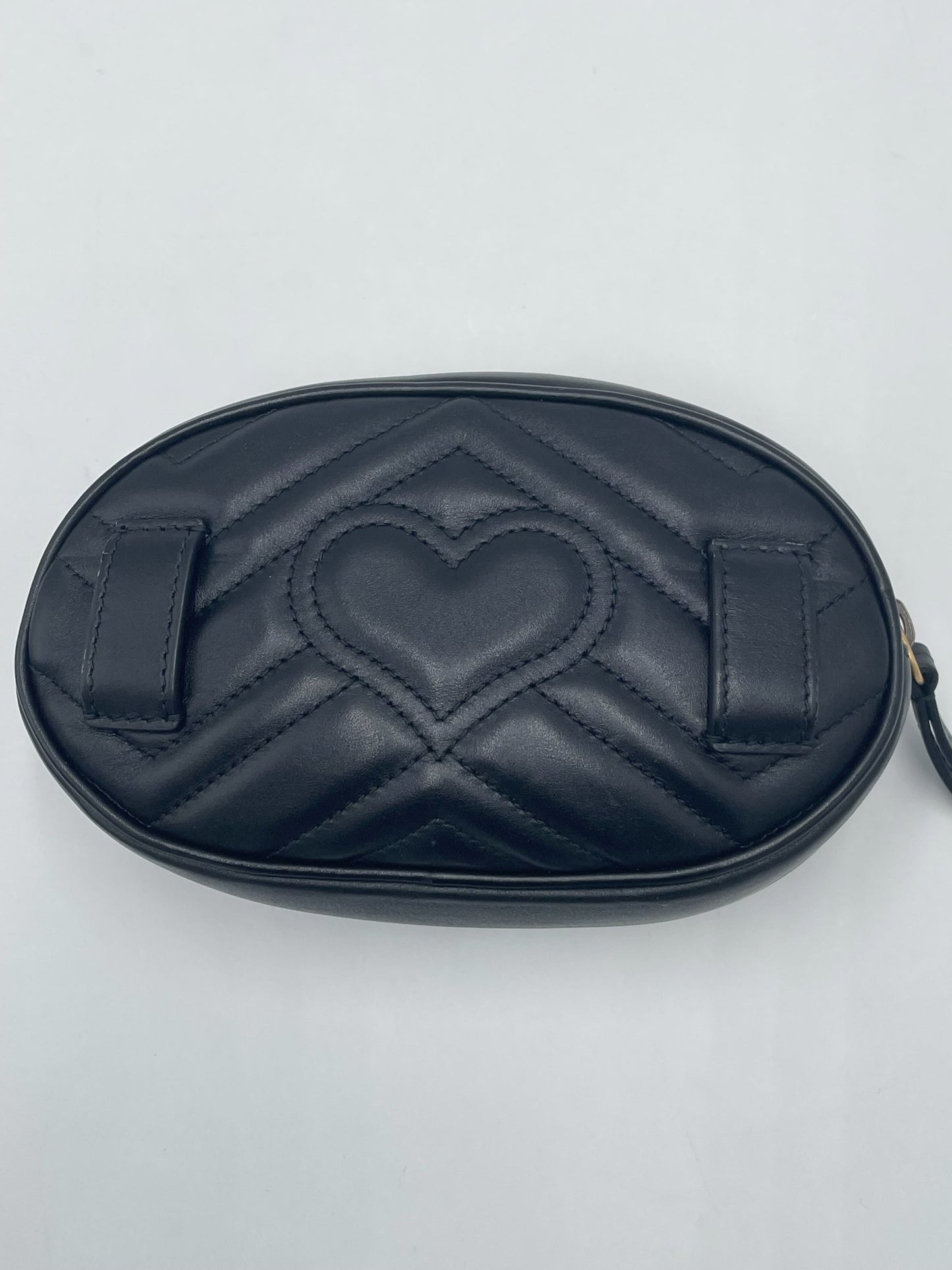 Gucci Marmont – Marsupio Belt Bag in Pelle Nera Matelassé - Etoilux