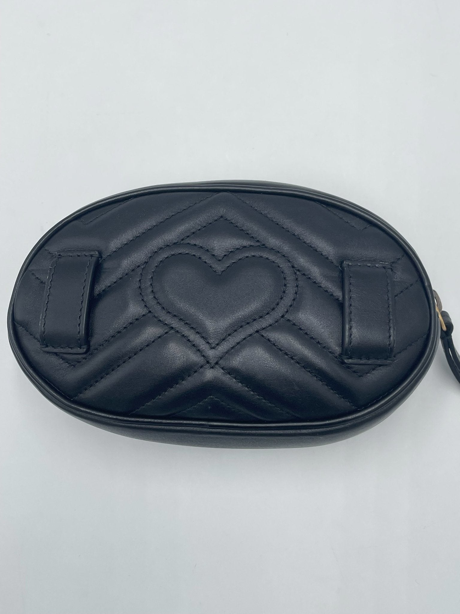 Gucci Marmont – Marsupio Belt Bag in Pelle Nera Matelassé - Etoilux