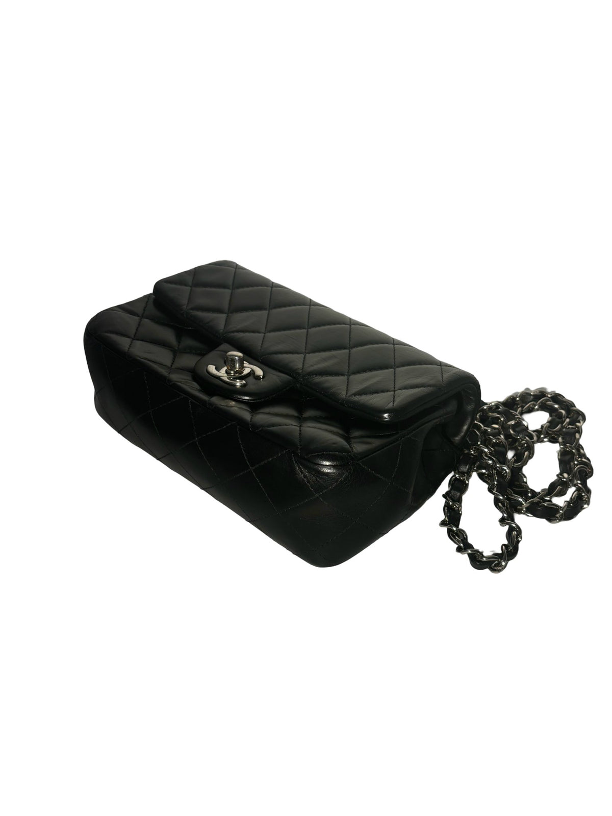 Chanel Classic Single Flap – Pelle trapuntata nera - Etoilux