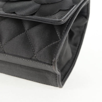 Chanel Mini Flap Bag Vintage Camellia Raso Nero – 15 cm - Etoilux