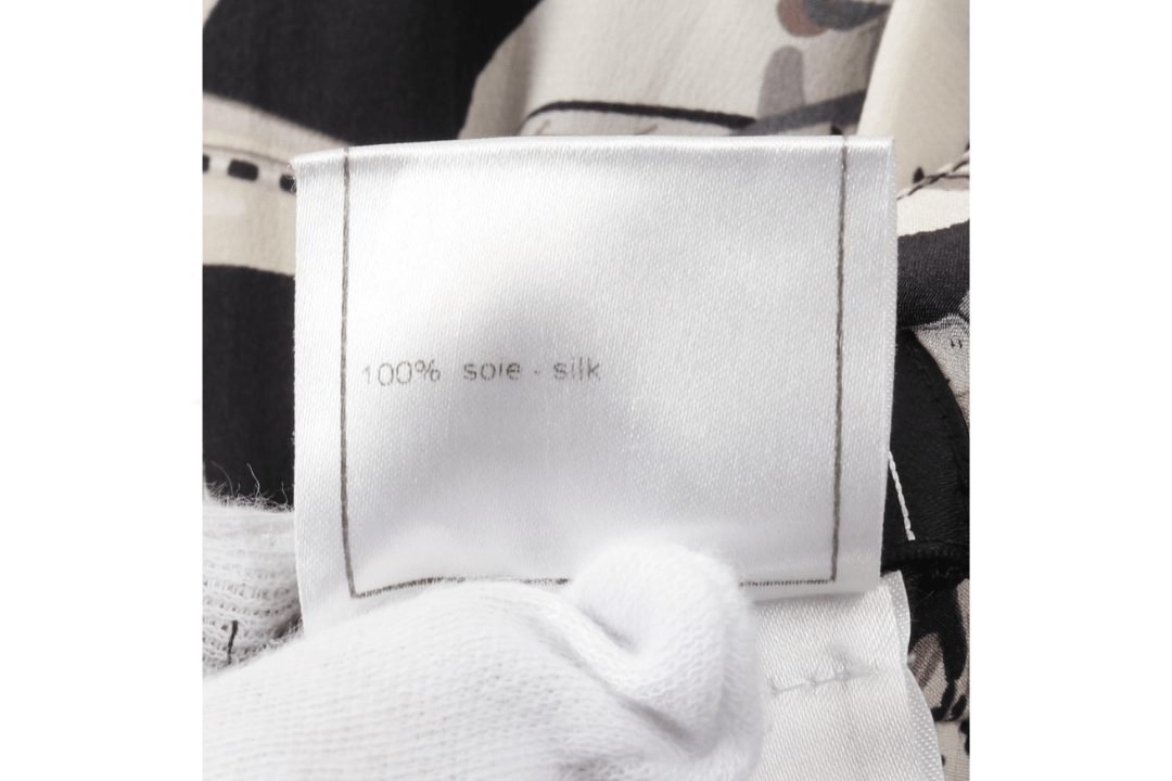 CHANEL – Gonna plissettata in pura seta con stampa aeronautica (Collezione 06P) Taglia: 42 IT Made in France - Etoilux