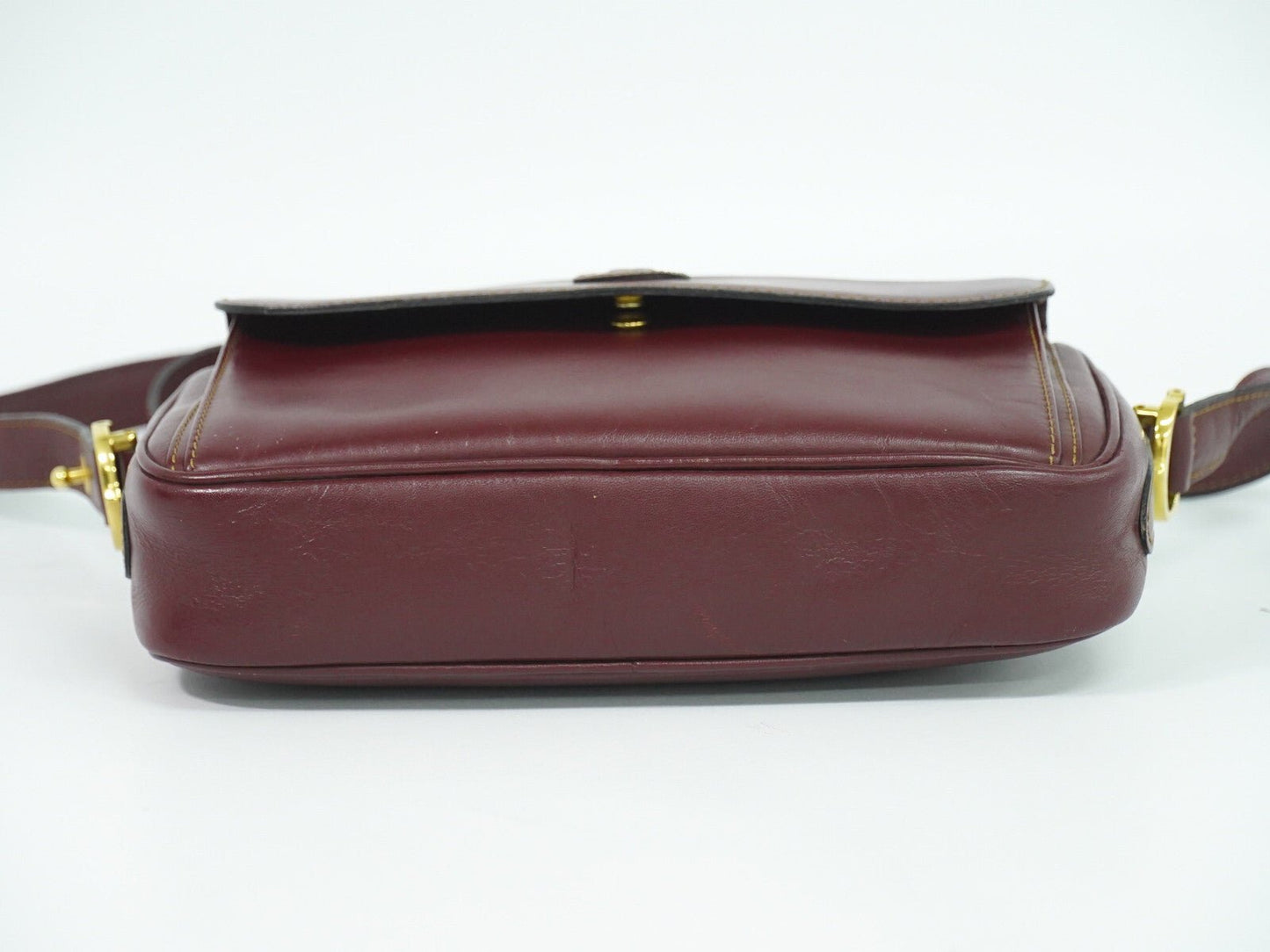 Cartier Must de Cartier Bordeaux in Pelle – Crossbody Vintage - Etoilux