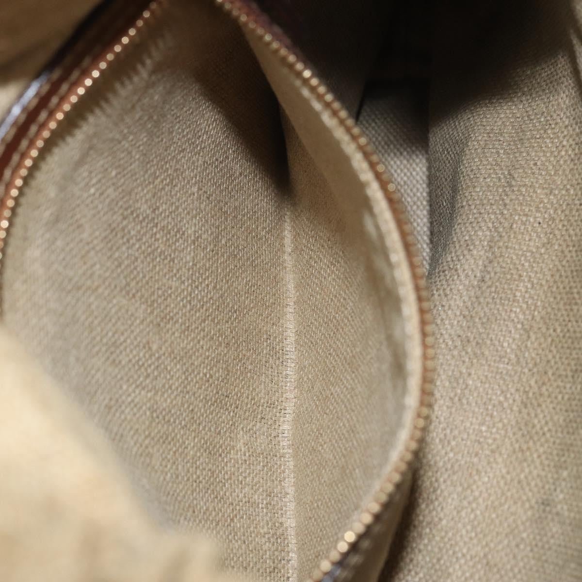 Gucci Vintage Bamboo Bucket Bag Canvas Beige Web Stripe – 23 cm - Etoilux