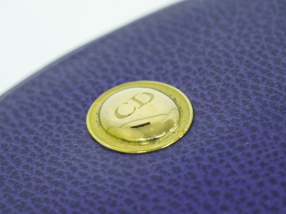 Christian Dior Vintage Zip Pochette in Pelle Blu - Etoilux