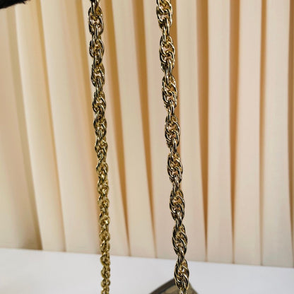 Gucci – Ophidia Canvas Retro con Tracolla in Catena – 26 × 7 × 17.5 cm - Etoilux