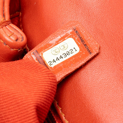 Chanel Mini Coco Handle Chevron – Pelle di Agnello Arancia (2017–2018) - Etoilux