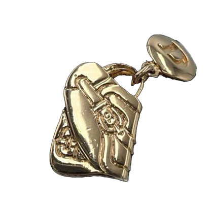 Dior — Orecchini pendenti placcati oro con charm borsa - Etoilux