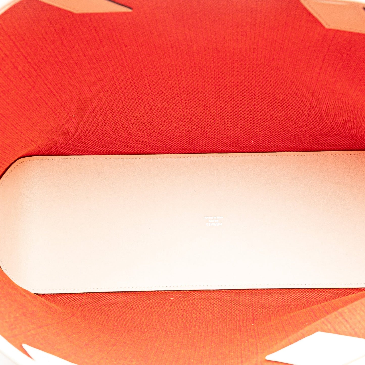 Hermès Cabas H en Biais 40 Toile H Arancione / Pelle Swift 2022 – 36 cm - Etoilux