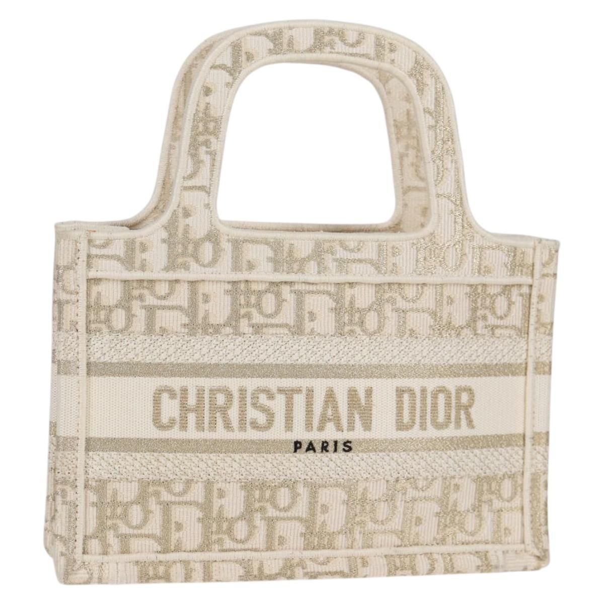 Dior Book Tote Mini tela beige