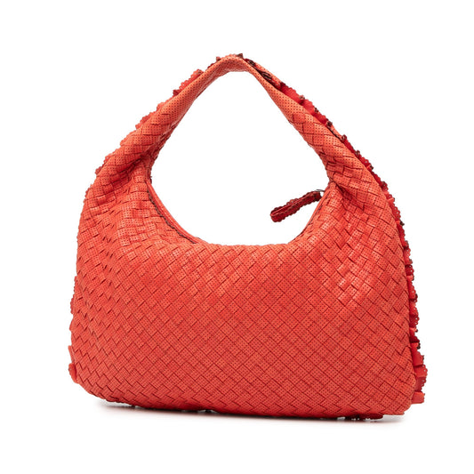 Bottega Veneta Veneta Hobo Piccola Intrecciato Traforato Rosso – Nappa – Made in Italy - Etoilux
